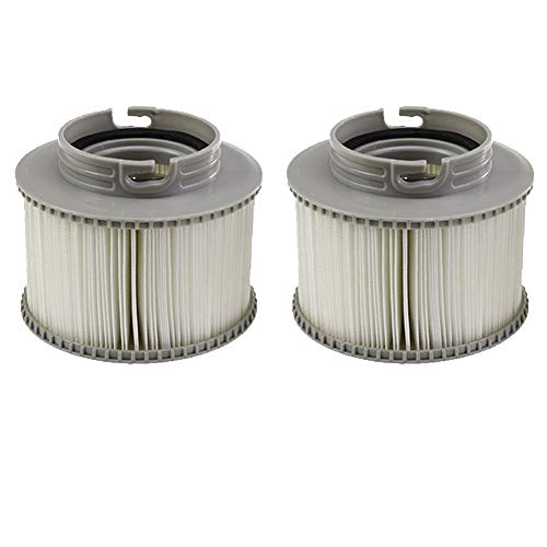 Hanshin - Cartucho de filtro de bomba de piscina para MSPA, pequeño filtro de piscina hinchable universal, 1/1/3 unidades, Colle Blanche, 2 unidades