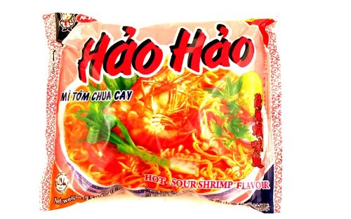 Hao Hao Mi Tom Chua Cay (fideos con sabor a camarón agrio) – 2.7 oz [Paquete de 30]