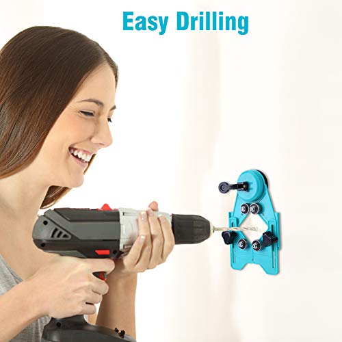 Haofy Localizador de Orificios Localizador de Agujeros de Broca Ajustable 1.57"-3.15" para Agujero de Mármol de Vidrio Cerámico Sierra Núcleo de Guía de Broca Localizador de Vase de Ventosa