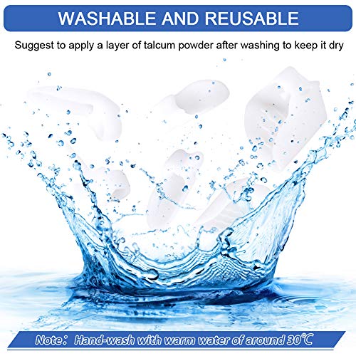 Haofy Separador de Dedos Del Pie Silicona Corrector de Juanetes, Correctores de Dedos para Dedo Martillo, el Dolor de Pie, Gel Toe Separadores Enderezadora Bunion Corrección para Dedo Gordo