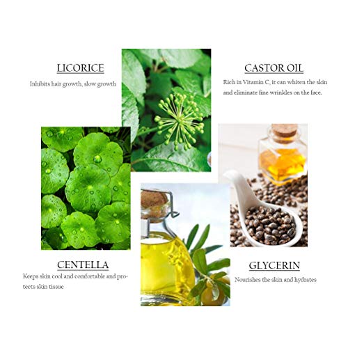 Haplws Spray de depilación indoloro Aceite de Hormiga Spray inhibidor del Crecimiento del Cabello Stop Spray de Crecimiento del Cabello Piernas Spray de depilación Corporal