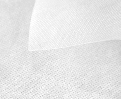 HAPPERS 5 metros de Tejido no tejido 60gr./m2, Tejido sin tejer, TST, TNT Blanco por metros. INCLUYE 5 METROS DE GOMA HAPPERS DE REGALO.