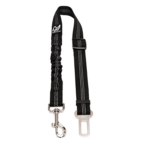 Happilax Cinturón de seguridad para perro en el coche, ajustable y extensible