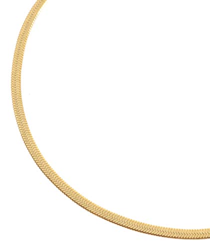 Happiness Boutique Damas Collar Choker de Espiga en Color Oro | Collar Delicado de Acero Inoxidable