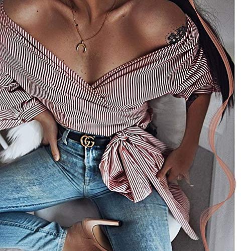 Happiness Boutique Damas Collar Media Luna en Color Oro | Collar Colgante Cuerno Delicado Joyería de Acero Inoxidable