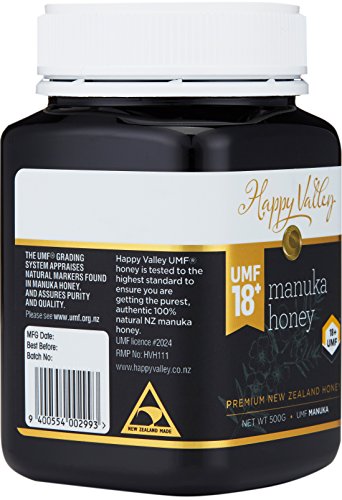 Happy Valley UMF 18+ (MGO 696+), Miel de Manuka - 500g