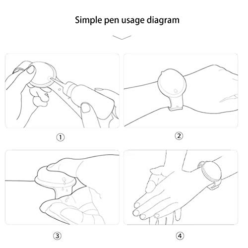 haptern Pulsera Desinfectante De Manos, 3 Piezas De Pulsera Dispensadora De Líquido para Hombre Y Mujer, Dispensador Manual De Silicona Recargable (235 Mm 15 Mm)