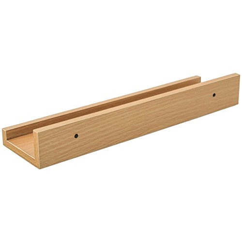 Harbour Housewares Estante de Pared para fotografías - Madera - Marrón - 32,5 cm