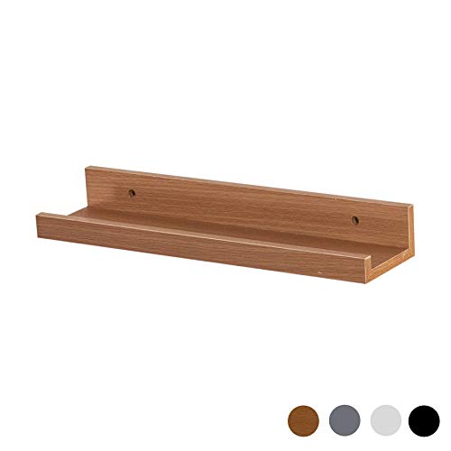 Harbour Housewares Estante de Pared para fotografías - Madera - Marrón - 32,5 cm