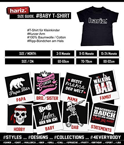 Hariz Baby Camiseta Delfín Flores Animales Niños Jardín Plus Geschenkkarten Feuerwehr Rojo 3-9 meses / 60-69 cm