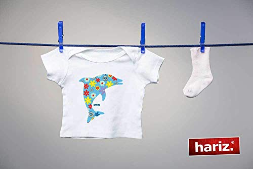 Hariz Baby Camiseta Delfín Flores Animales Niños Jardín Plus Geschenkkarten Feuerwehr Rojo 3-9 meses / 60-69 cm