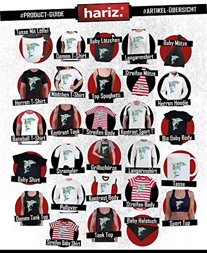 Hariz Baby Camiseta Delfín Flores Animales Niños Jardín Plus Geschenkkarten Feuerwehr Rojo 3-9 meses / 60-69 cm