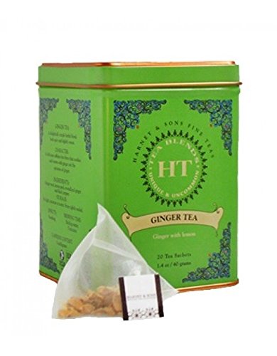 Harney & Sons Ht Infusión Jengibre Y Limón Lata Pirámides De Seda - 20 Unidades