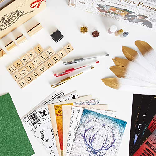 HARRY POTTER Album de Manualidades Niños con Pegatinas Scrapbooking y Otros Materiales para Actividades Creativas , Regalos Originales para Niñas, Niños y Adolescentes