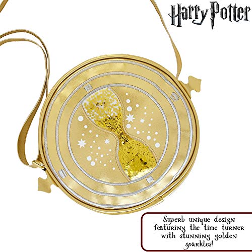 Harry Potter Bolso Bandolera, Mochila de Lentejuelas Motivo Giratiempo de Hermione Granger, Bolsos Bandolera para Niñas, Articulos, Regalos para Adolescentes