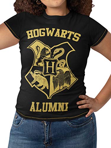 HARRY POTTER Camiseta para Mujer Hogwarts Multicolor XX-Large