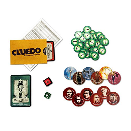 Harry Potter - Cluedo, juego de mesa de misterio (Idioma Inglés) , Modelos/colores Surtidos, 1 Unidad
