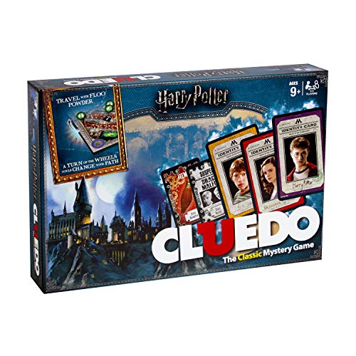 Harry Potter - Cluedo, juego de mesa de misterio (Idioma Inglés) , Modelos/colores Surtidos, 1 Unidad