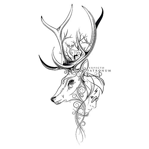 Harry Potter Patronus Raglan - Camiseta para chica, talla L