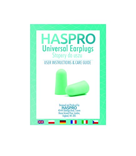 HASPRO Multi10 [Paquete de 10 pares] Tapones para los oídos de espuma súper suave, cada par empaquetados individualmente, Tapones para los oídos para dormir, tapones para los oídos para ronquidos