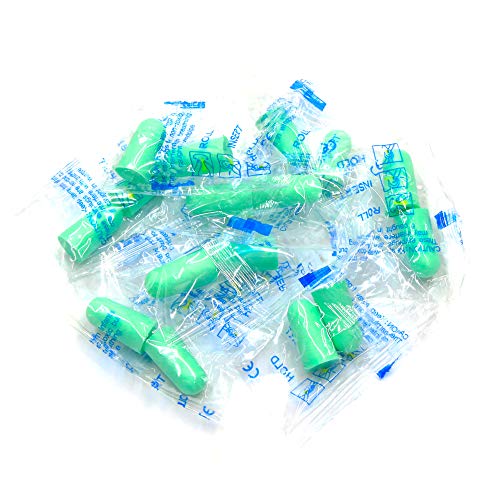 HASPRO Multi10 [Paquete de 10 pares] Tapones para los oídos de espuma súper suave, cada par empaquetados individualmente, Tapones para los oídos para dormir, tapones para los oídos para ronquidos