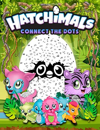 Hatchimal Connect The Dots: Activity Connect Dots Coloring Books For Adult