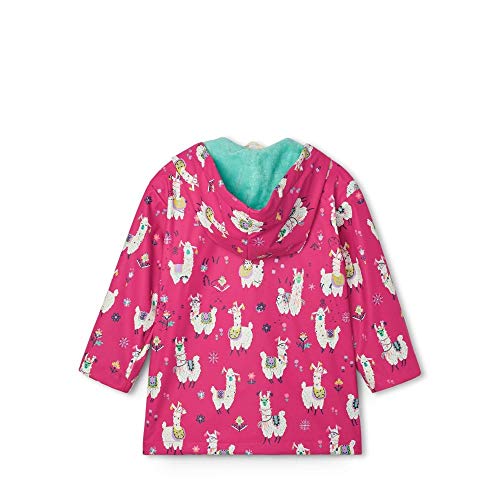 Hatley Printed Raincoat Abrigo para Lluvia, Alpacas Bonitas, 10 Years para Niñas