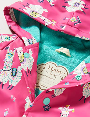 Hatley Printed Raincoat Abrigo para Lluvia, Alpacas Bonitas, 18-24 Meses Bebé-Niñas