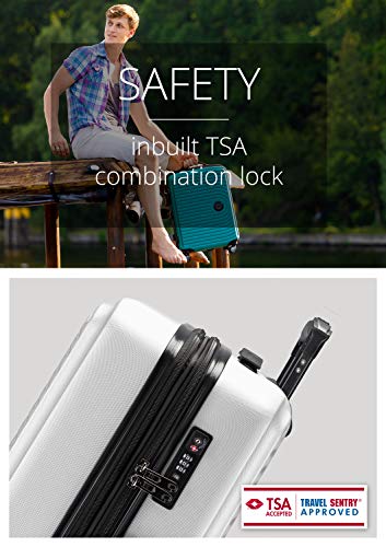 HAUPTSTADTKOFFER - Mitte – Trolley rígido de tamaño medio, equipaje facturado con extensión de volumen de 8 cm, TSA, 4 ruedas dobles engomado, 68 cm, 88 L, Blanco