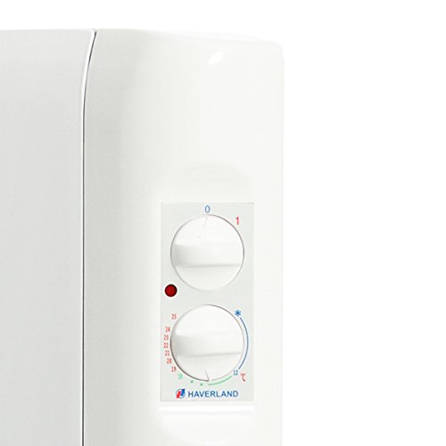 Haverland RC6A - Emisor Térmico Analógico Fluido Bajo Consumo, 750 de Potencia, 6 Elementos, Piloto Luminoso, Mandos De Fácil Acceso