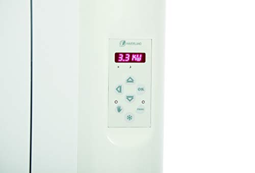 Haverland RCE8S - Emisor Térmico Digital Fluido Bajo Consumo, 1200 de Potencia, 8 Elementos, Programable, Exclusivo Indicador De Consumo