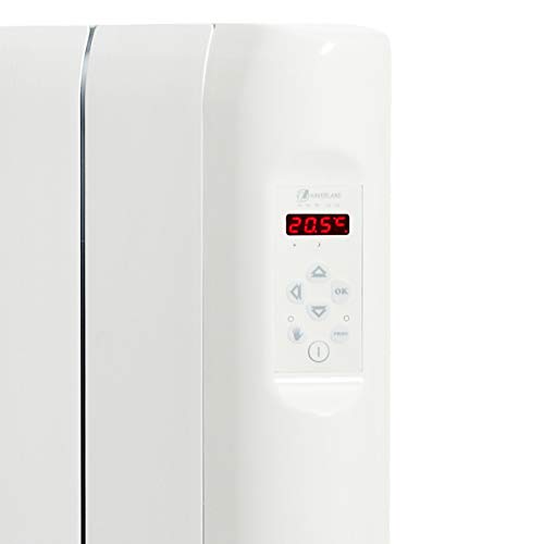Haverland RCE8S - Emisor Térmico Digital Fluido Bajo Consumo, 1200 de Potencia, 8 Elementos, Programable, Exclusivo Indicador De Consumo