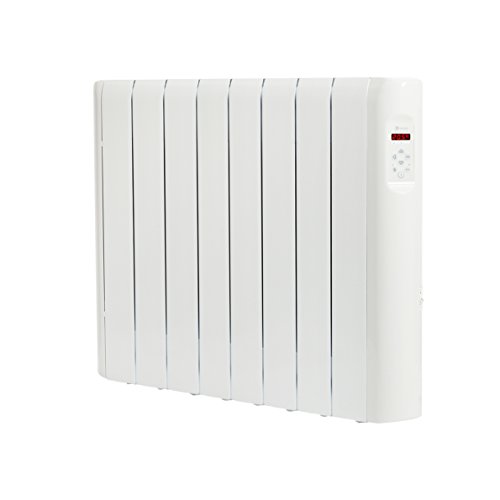 Haverland RCE8S - Emisor Térmico Digital Fluido Bajo Consumo, 1200 de Potencia, 8 Elementos, Programable, Exclusivo Indicador De Consumo