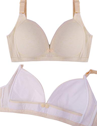 Hawiton Sujetador de Lactancia Maternidad Sin Aros Algodon Sujetadores Premamá y de Lactancia Sujetador de Embarazo Cómodo