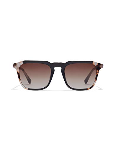 HAWKERS · Gafas de Sol Eternity Black, para Hombre y Mujer, con montura negra y carey y lentes degradadas marrones, Protección UV400