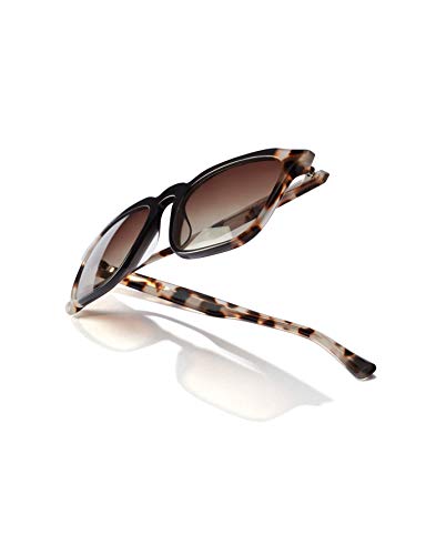 HAWKERS · Gafas de Sol Eternity Black, para Hombre y Mujer, con montura negra y carey y lentes degradadas marrones, Protección UV400