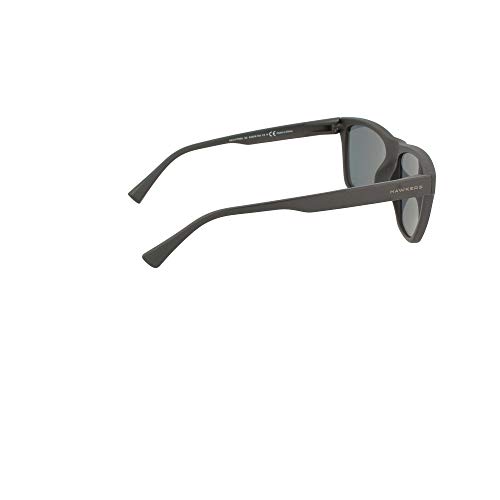 HAWKERS · Gafas de Sol ONE LS Black Daylight, para Hombre y Mujer, con montura negra acabado mate y lentes efecto espejo amarillas, Protección UV400