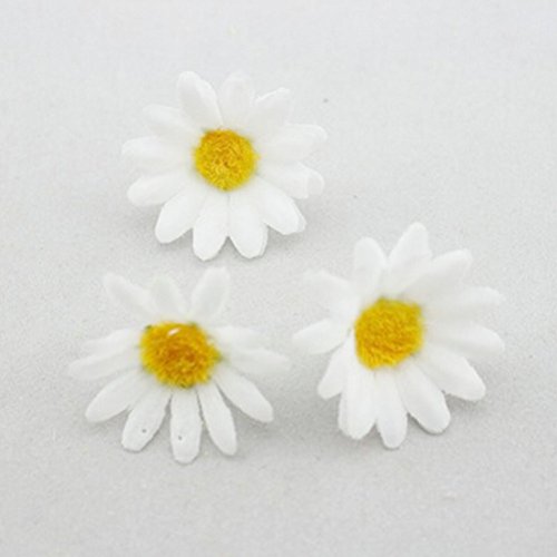 HBF Margaritas Artificiales Decoracion 100 Piezas Margaritas Manualidades Margaritas Flores para Adornar Casa Oficina Fiesta Boda Terrazas