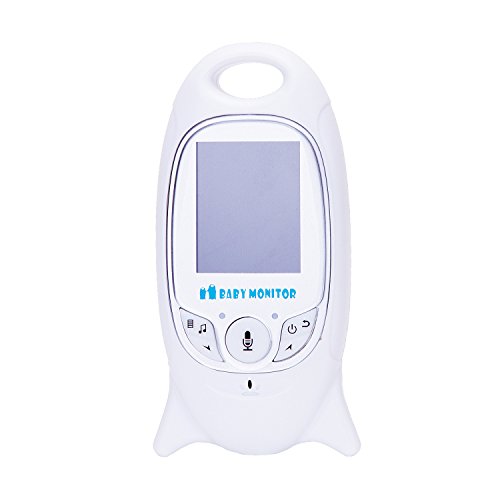 HBF Vigilabebes Con Camara Pantalla LCD A Color 2 Sensor De Visión Nocturna Intercomunicador Sensor De Temperatura
