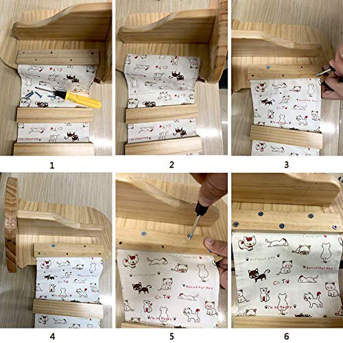 HC - Centro de actividad para gatos, de madera, montado en la pared, puente colgante