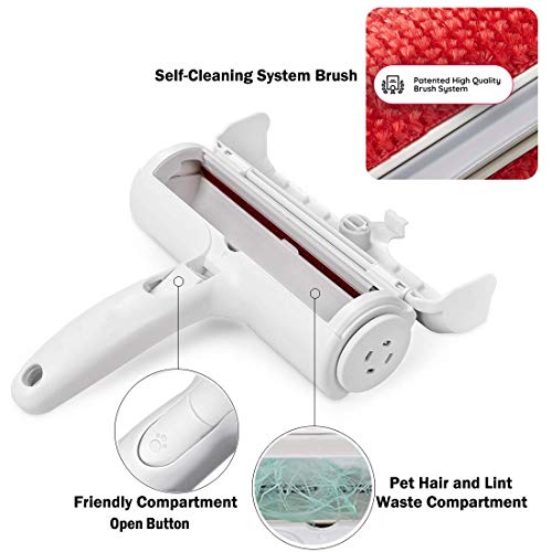 Hcpet Quitapelos y Rodillos para Mascotas, Cepillo de Limpieza Removedor de Pelaje para Perro y Gato, Mágico Depilación Eliminador de Pelo para Animales