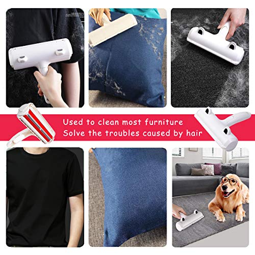 Hcpet Quitapelos y Rodillos para Mascotas, Cepillo de Limpieza Removedor de Pelaje para Perro y Gato, Mágico Depilación Eliminador de Pelo para Animales