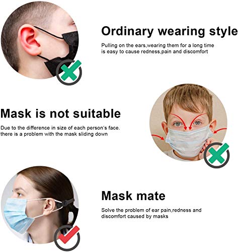 HDYZ 10 PCS Salvaorejas Mascarillas Extensor, Protectores de Orejas, Sujeta Mascarillas ó Enganche para Mascarillas, Extender Ganchos para Máscara, Despídete del Dolor en las Orejas