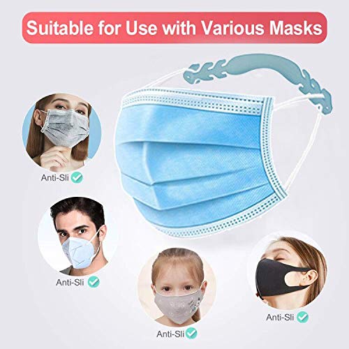 HDYZ 10 PCS Salvaorejas Mascarillas Extensor, Protectores de Orejas, Sujeta Mascarillas ó Enganche para Mascarillas, Extender Ganchos para Máscara, Despídete del Dolor en las Orejas