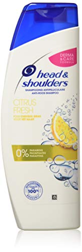 Head and Shoulders Citrus Fresh Champú anticaspa 280 ml – Lote de 4