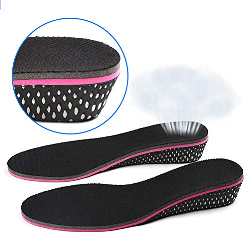 Healifty 1 Par de Plantillas para Zapatos con Alzas Elevadora de Silicona y Tela Invisible para Mujer y Hombre 5cm