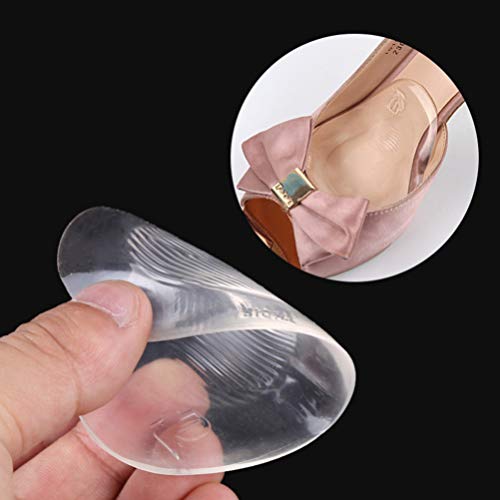 Healifty 5 Pares de Almohadillas de Metatarso de Gel Transparente Almohadillas de Bola de Pie Plantillas de Tacón Alto para Aliviar El Dolor en Los Pies