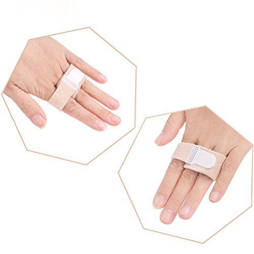 Healifty 6Piezas Brace para dedos Soporte de férula para dedo del pie Soporte de Tablilla con Abrazadera para Dedo de Martillo