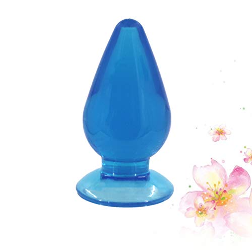 Healifty amal plug anal plug beads silicona adulto parejas ano expansión juguete de placer (talla m azul)