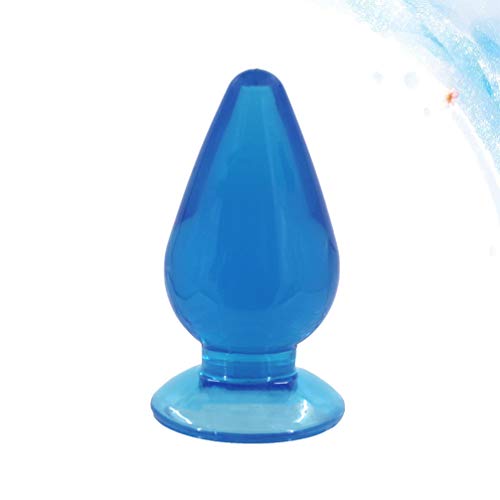 Healifty amal plug anal plug beads silicona adulto parejas ano expansión juguete de placer (talla m azul)